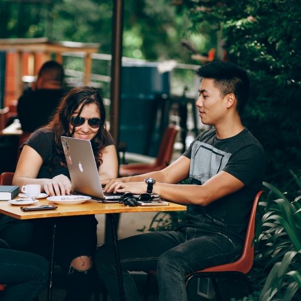 Friends hanging out.